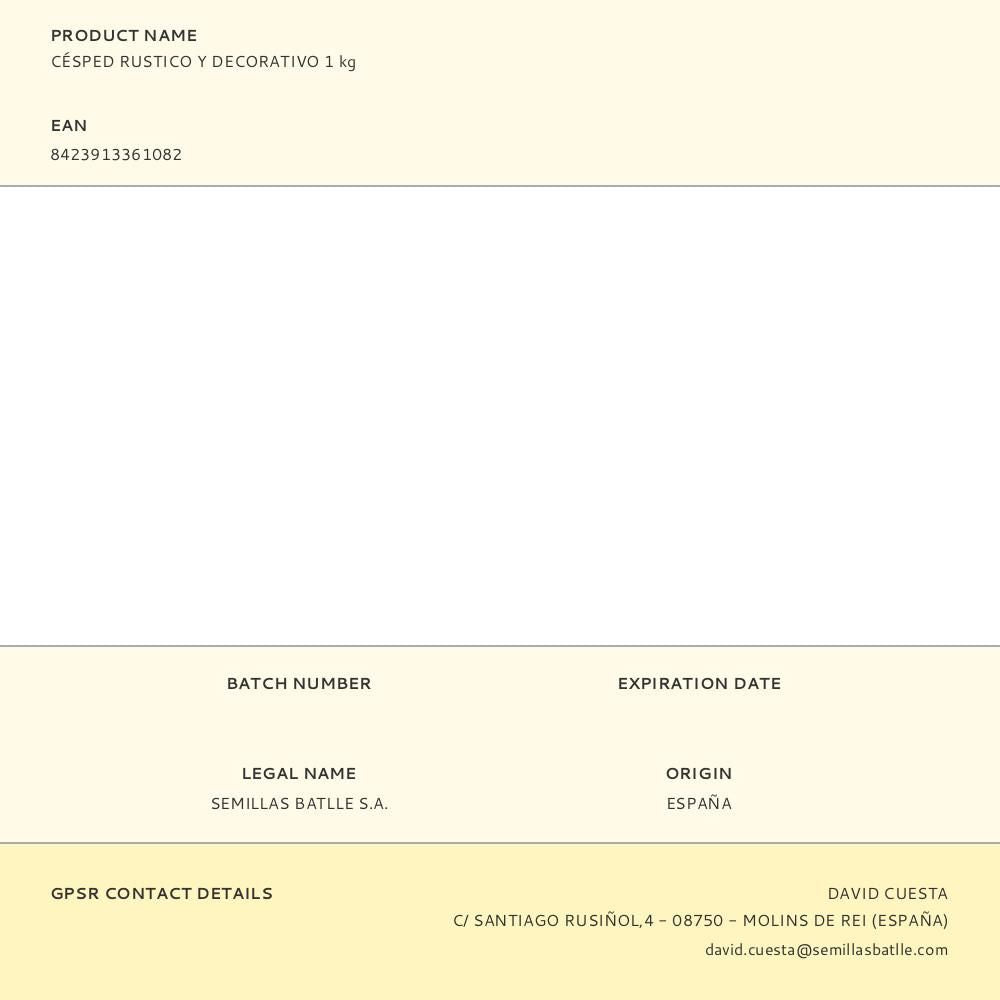 Césped rustico y decorativo 1 kg