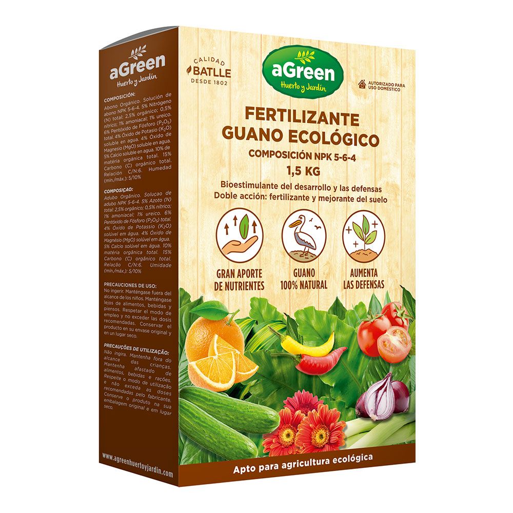 Fertilizante guano 1,5 kg