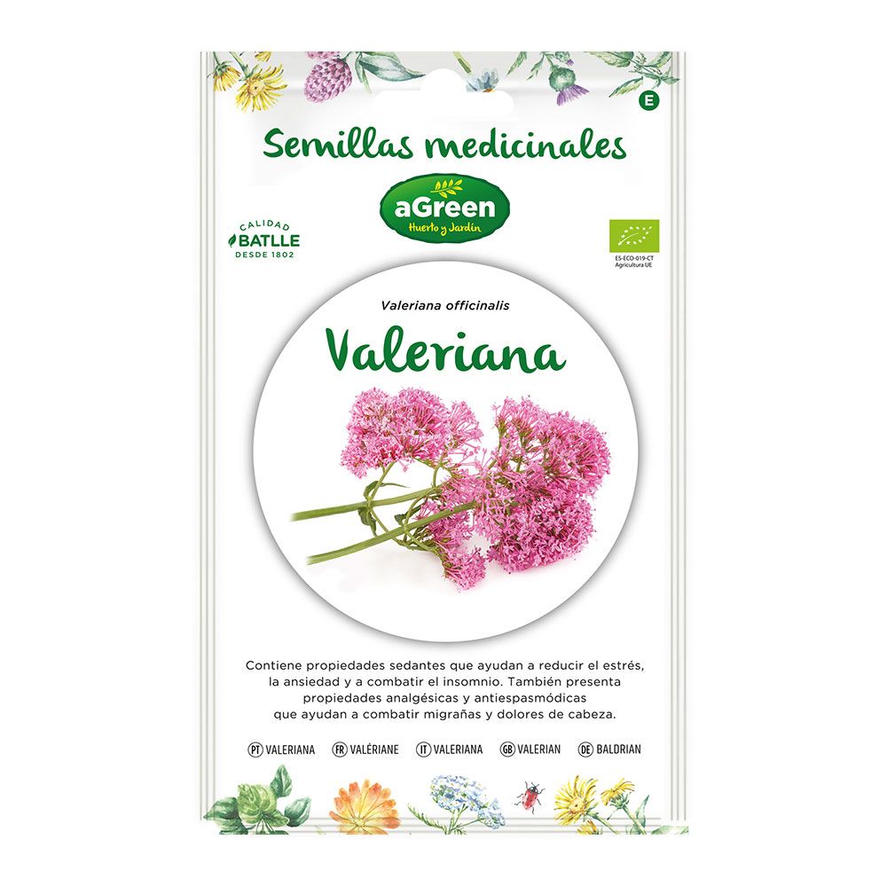 Sobre con semillas de valeriana "medicinal" eco 857014bolsh agreen