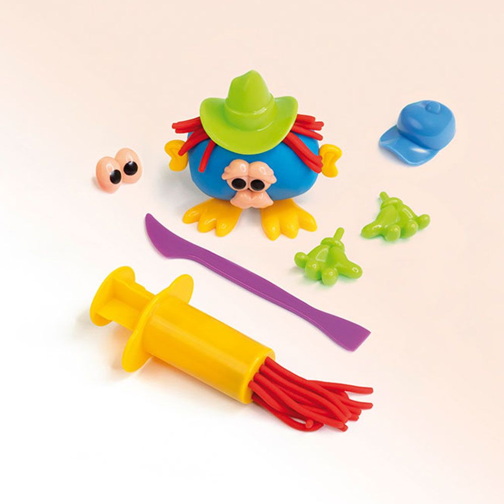 Maletín pasta blanda soft dough 4 botes 116 g con herramientas 'caras divertidas'