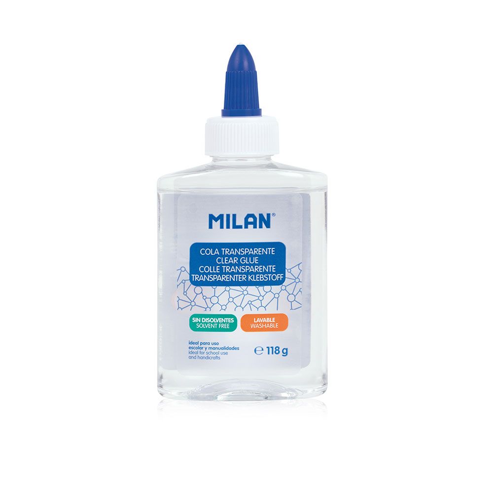 Botella de cola transparente 118 g, expositor 12 uds