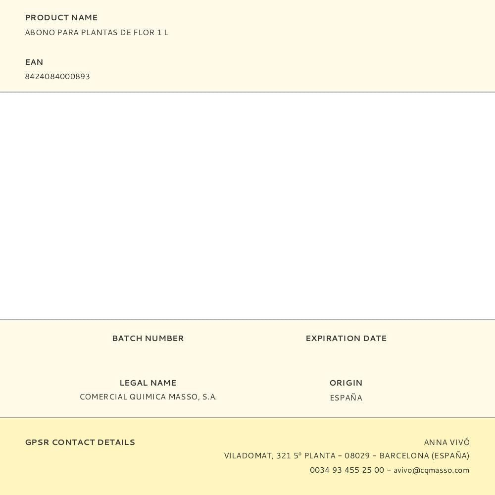 Abono para plantas de flor 1 l