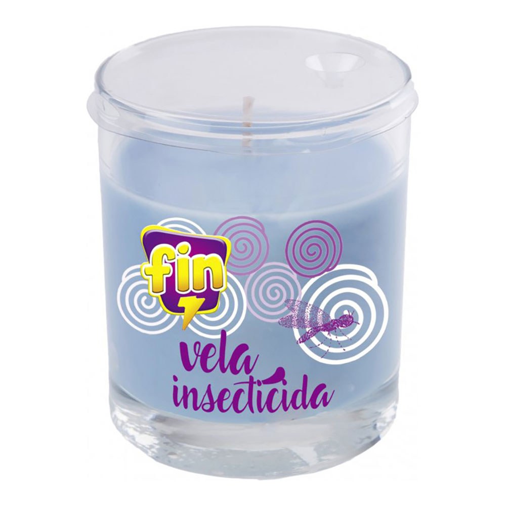 Vela insecticida vaso cristal, fin, lavanda,125 g