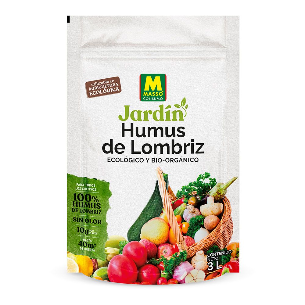 Abono humus 100% de lombriz eco 3 l