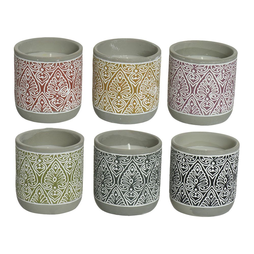 Vela citronela, colores surtidos, ø9 x 9 cm