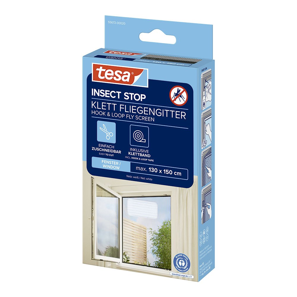 Mosquitera adhesiva blanca 130 x 150 cm