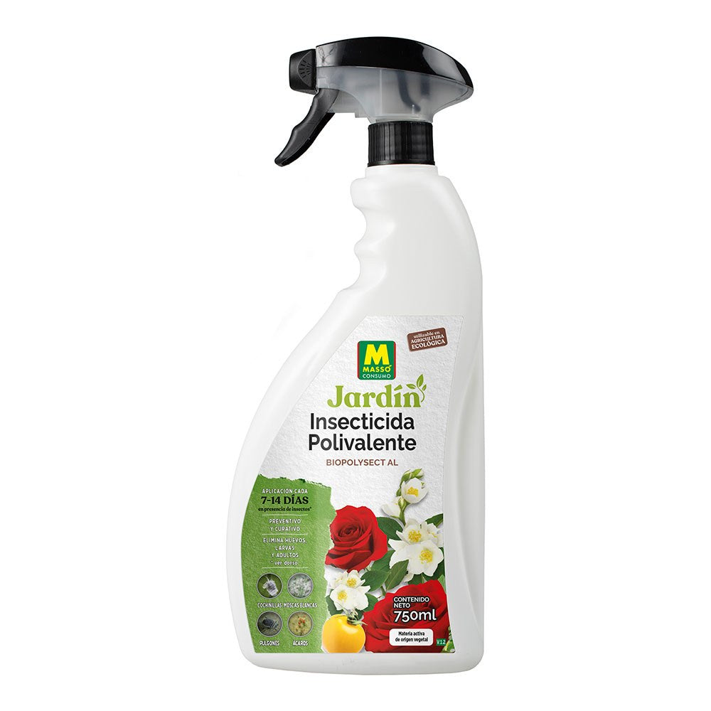 Insecticida polivalente, para plantas ornamentales y huerta, pistola pulverizadora, 750 ml