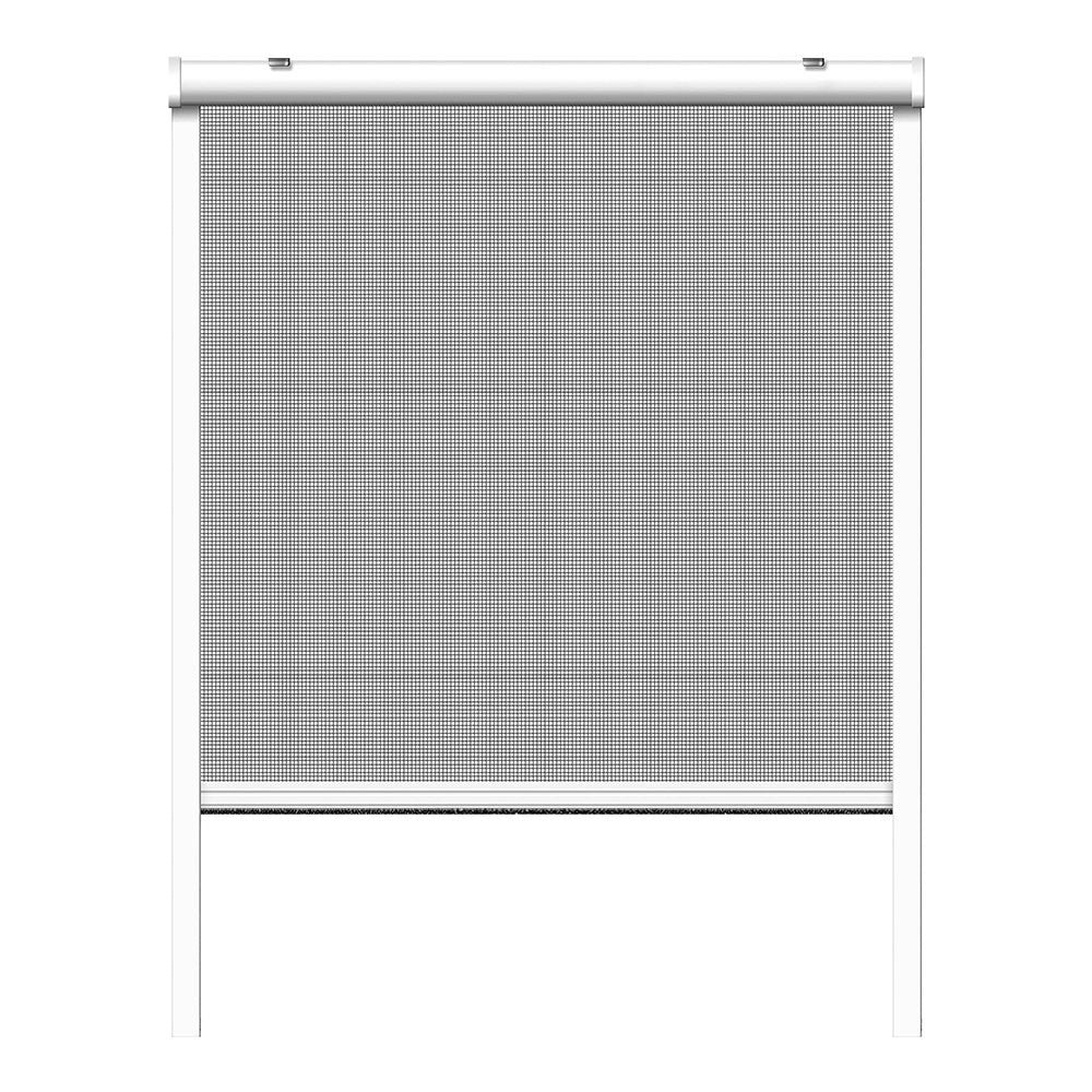Mosquitera enrollable, blanca, 130 x 160 cm