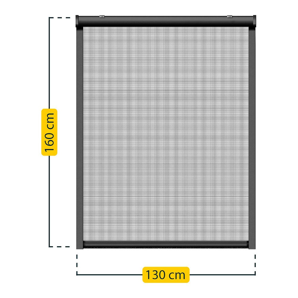 Mosquitera enrollable, antracita, 130 x 160 cm