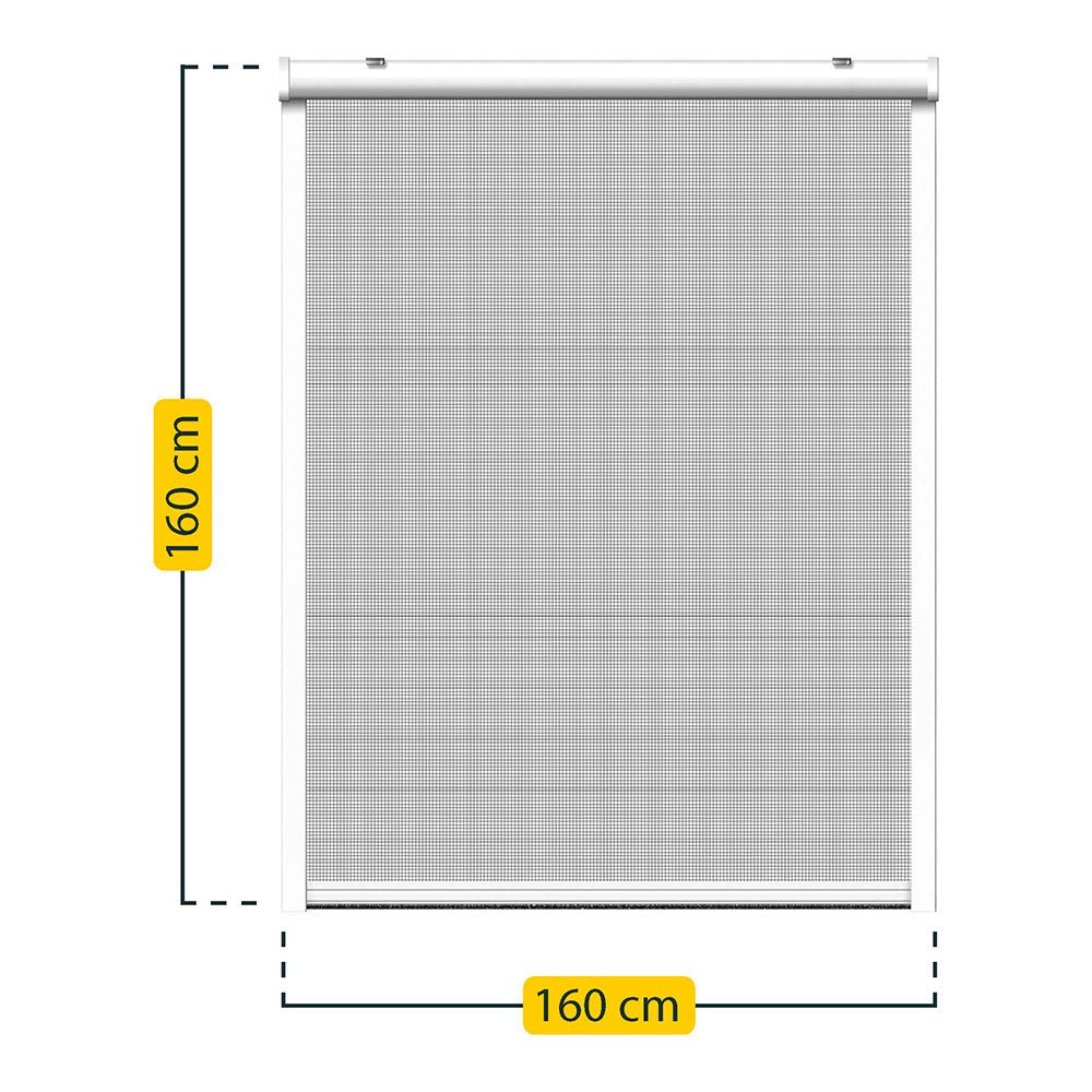 Mosquitera enrollable, blanca, 160 x 160 cm