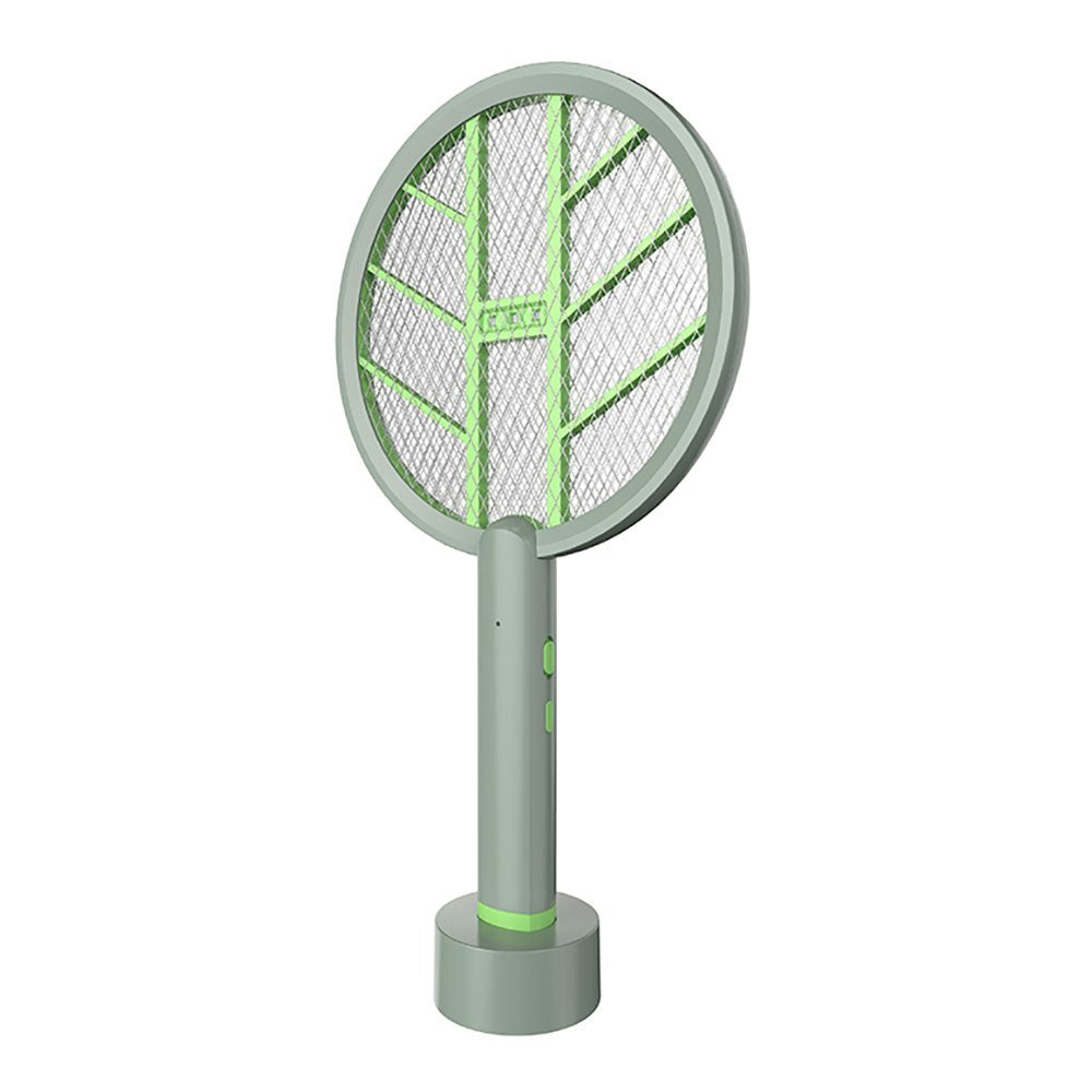Raqueta mata mosquitos 30 m², recargable, con base, 23 x 3 x 43,3 cm