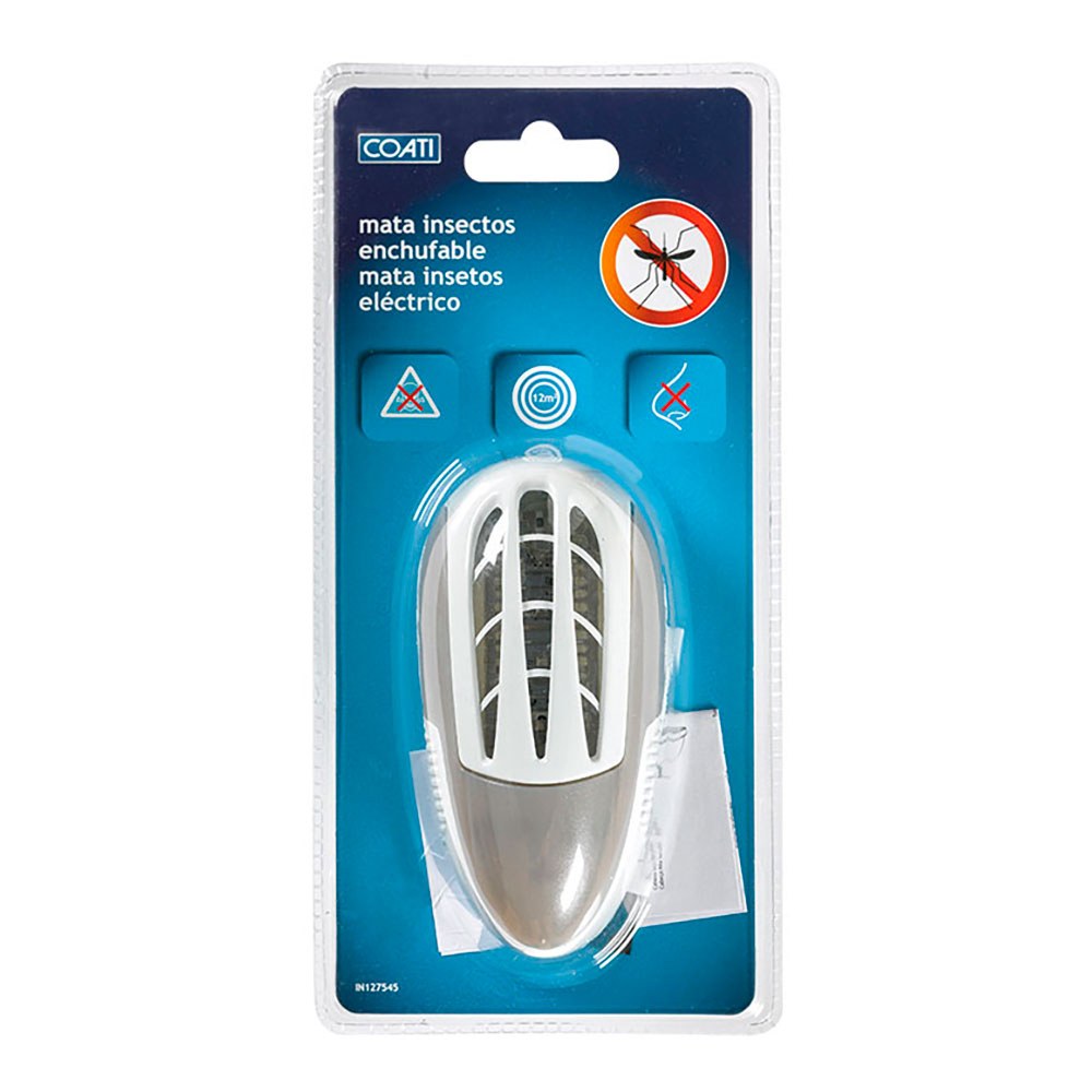 Mata insectos enchufable led uv-a 1 w cobertura 12 m²