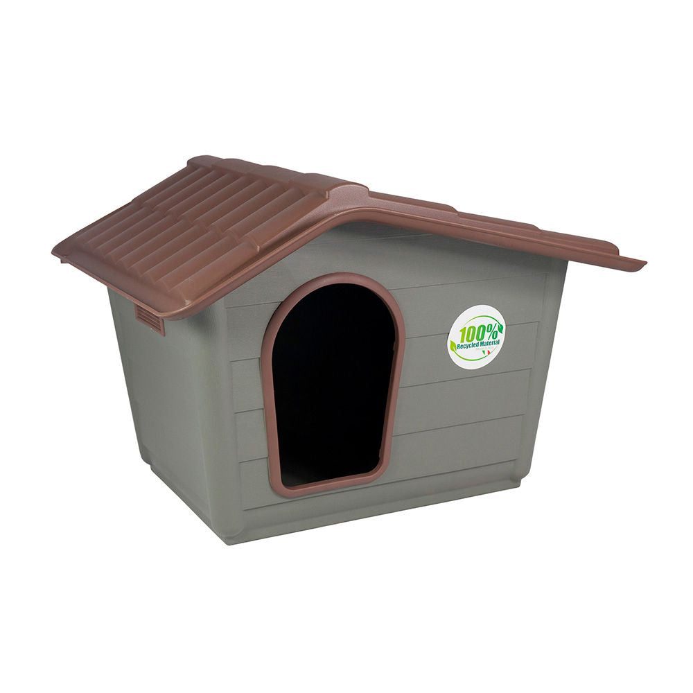 Caseta eco mini 100% material reciclado con doble rejilla de ventilación 60 x 50 x 41 cm