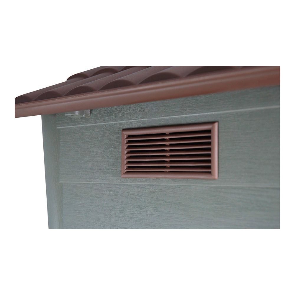 Caseta eco mini 100% material reciclado con doble rejilla de ventilación 60 x 50 x 41 cm