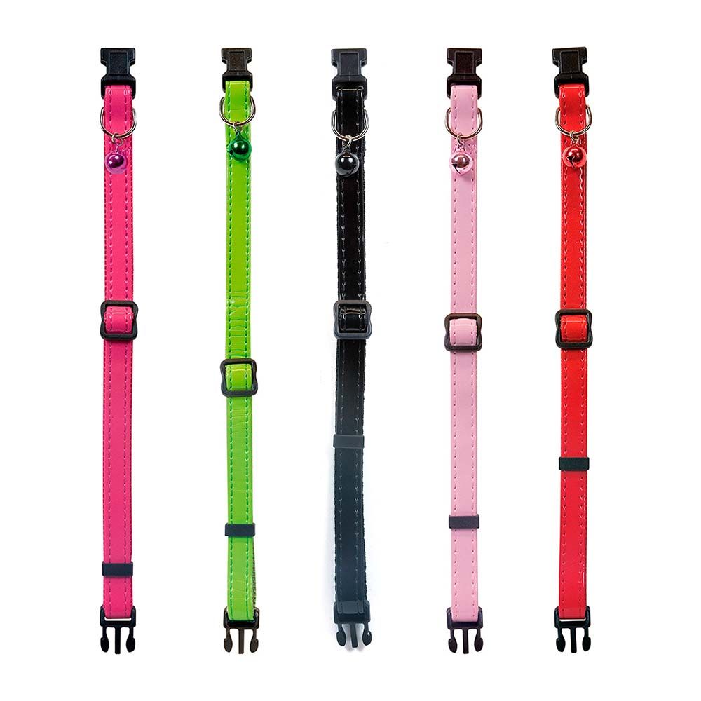 Collar para gato mac leather charol colores surtidos