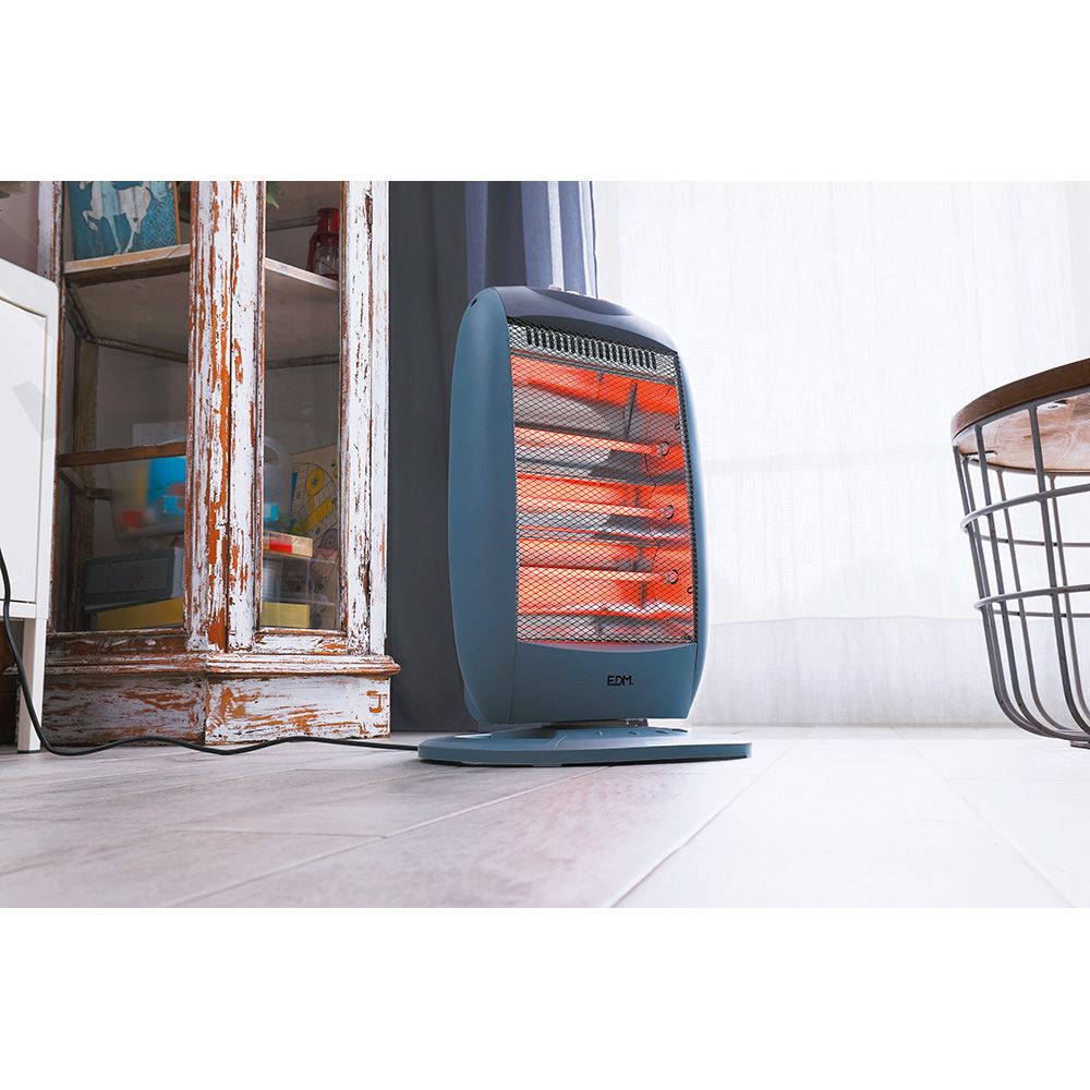 Estufa de cuarzo oscilante 400 / 800 / 1200 w anti-vuelco