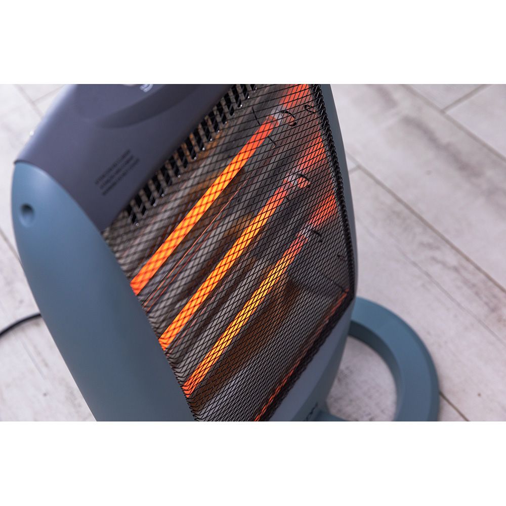 Estufa de cuarzo oscilante 400 / 800 / 1200 w anti-vuelco