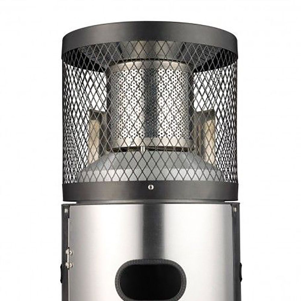 Estufa de gas de acero inoxidable para uso en exterior ø42 x 115 cm