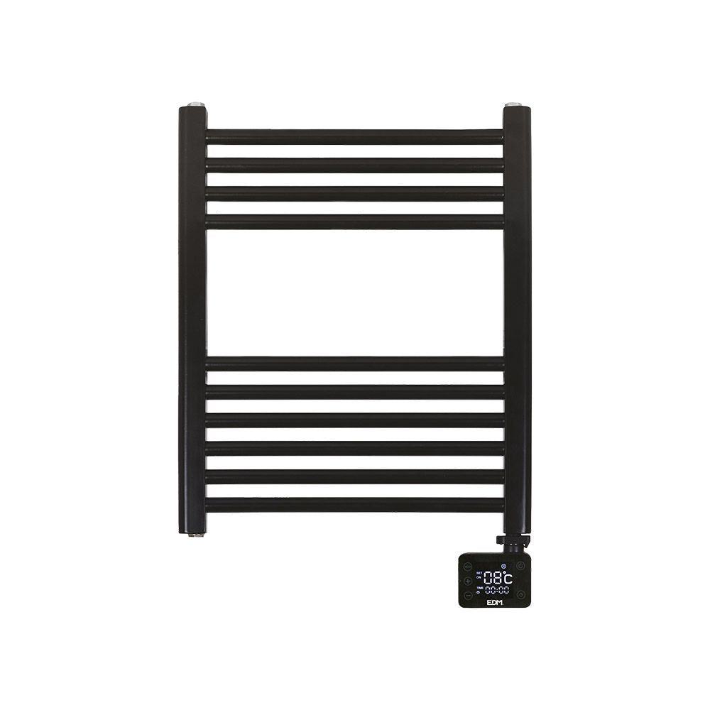 Radiador / toallero eléctrico 400 w con temporizador negro