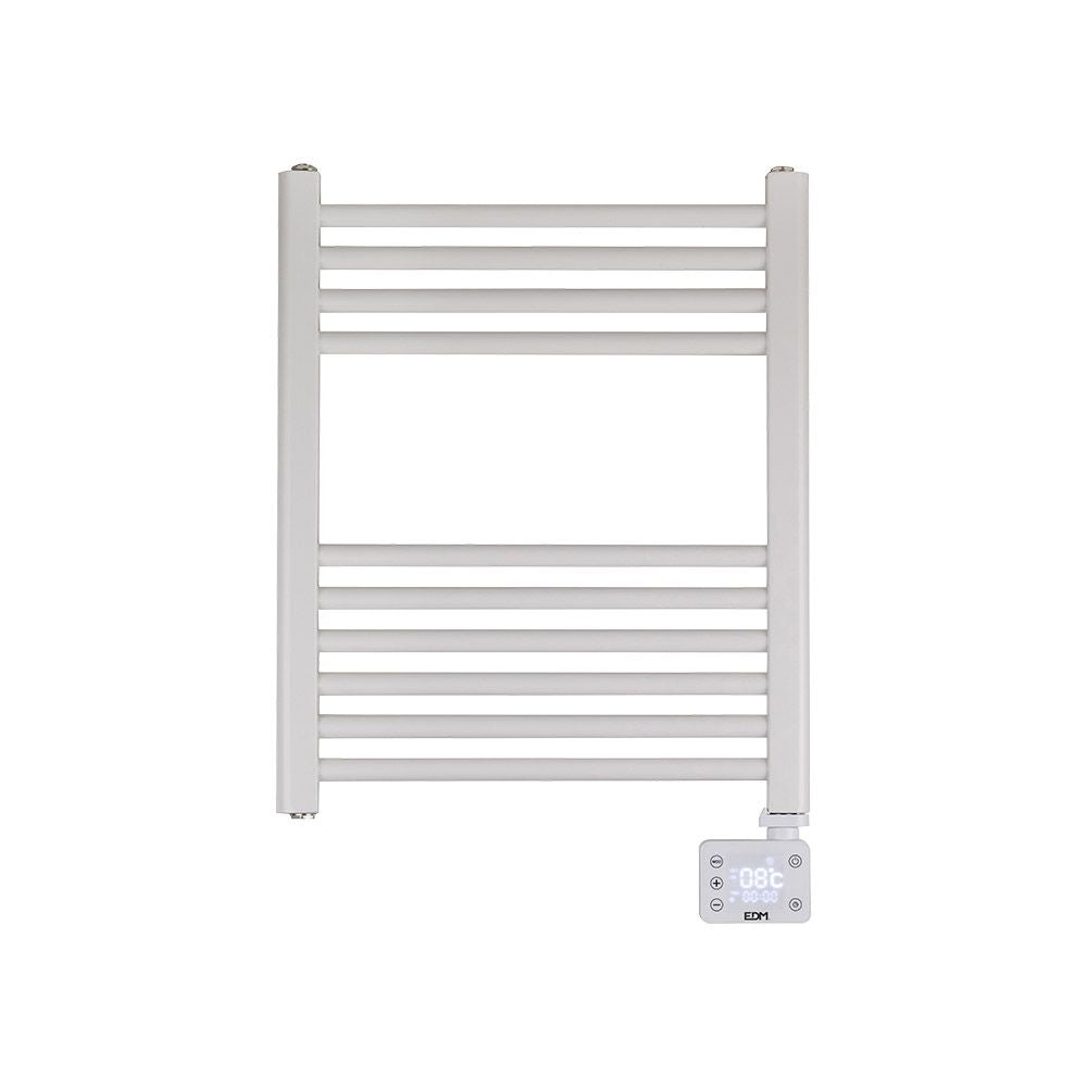 Radiador / toallero eléctrico 400 w con temporizador blanco