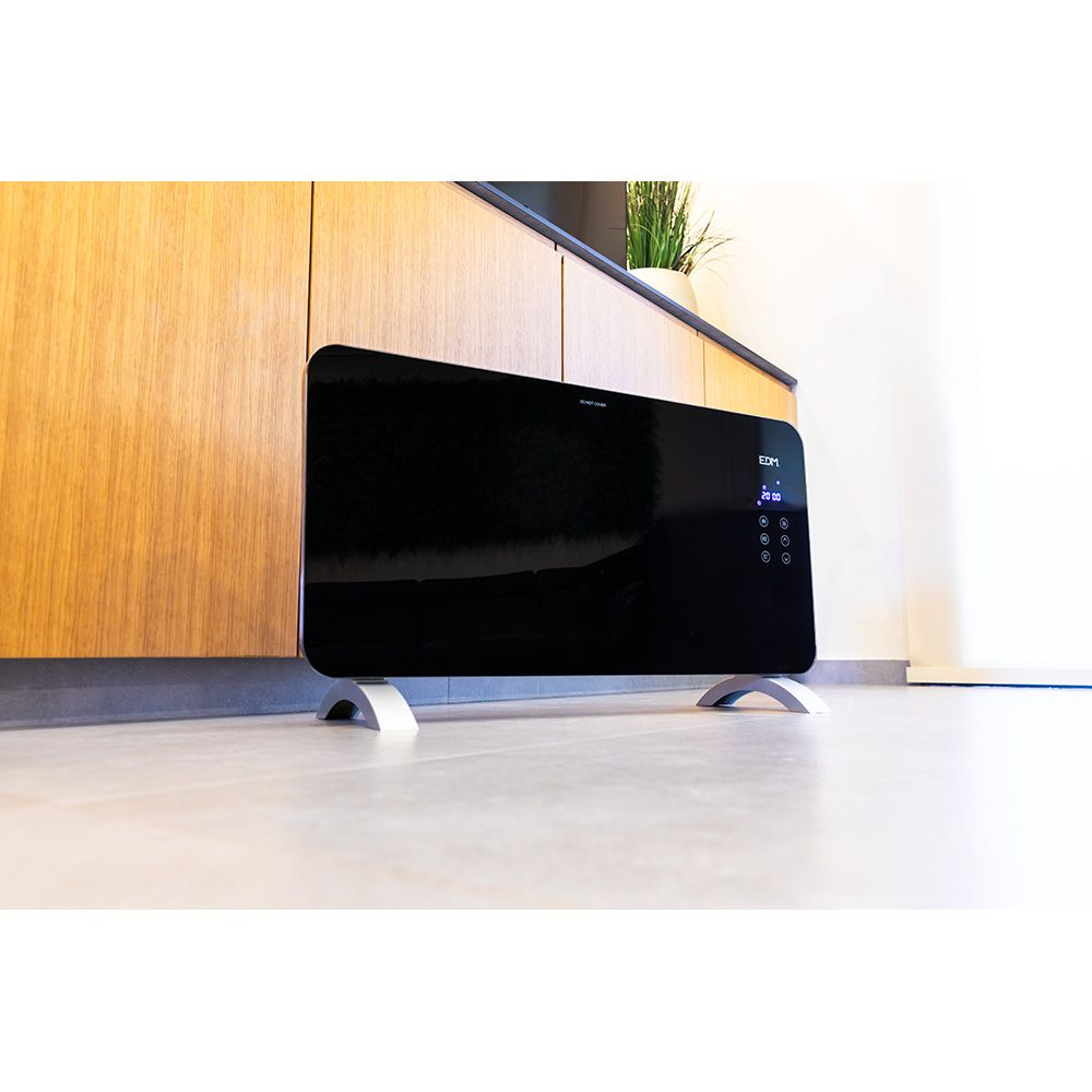 Convector con placa de cristal 2000 w