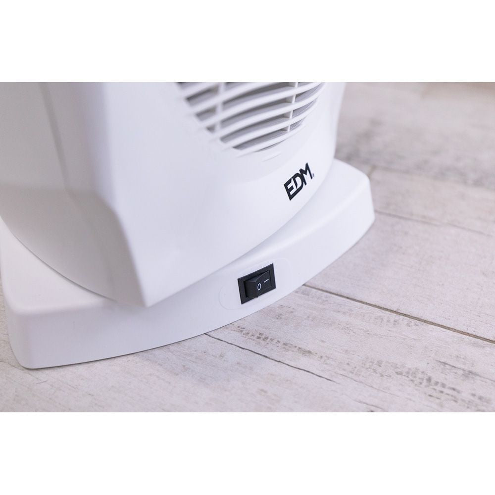 Calefactor compacto oscilante 1000 - 2000 w blanco