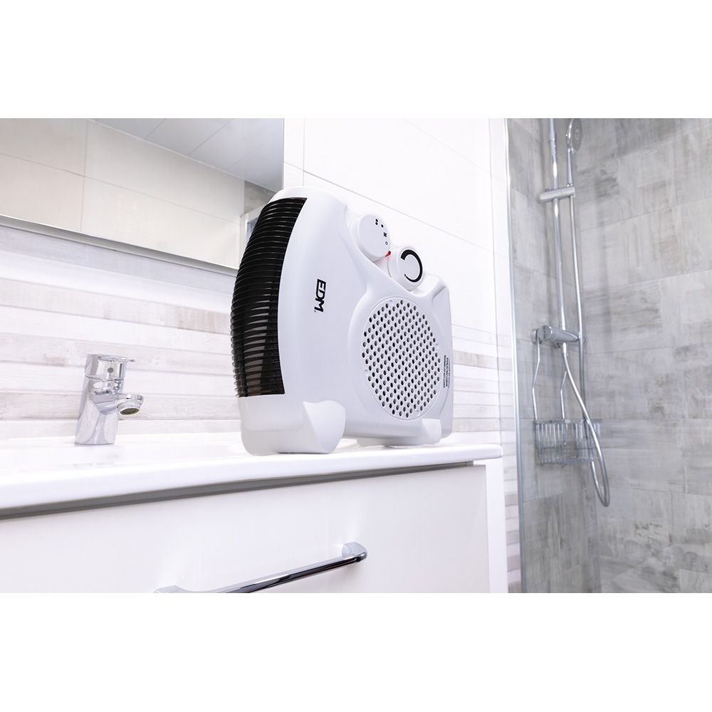 Calefactor compacto 2 en 1 vertical/horizontal 1.000 - 2.000 w blanco