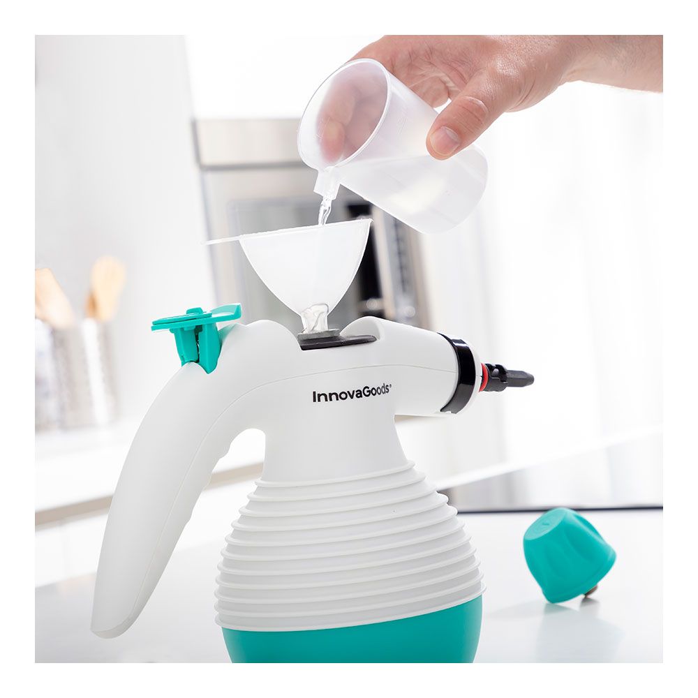Vaporeta de mano multiusos con accesorios 9 en 1 steany 0,35 l 3 bar 1000 w