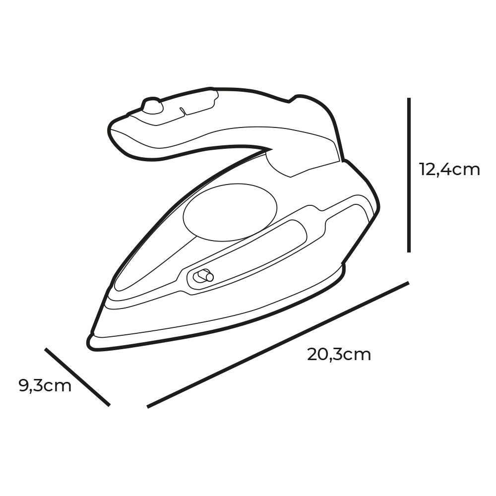 Plancha de vapor de viaje 1100 w