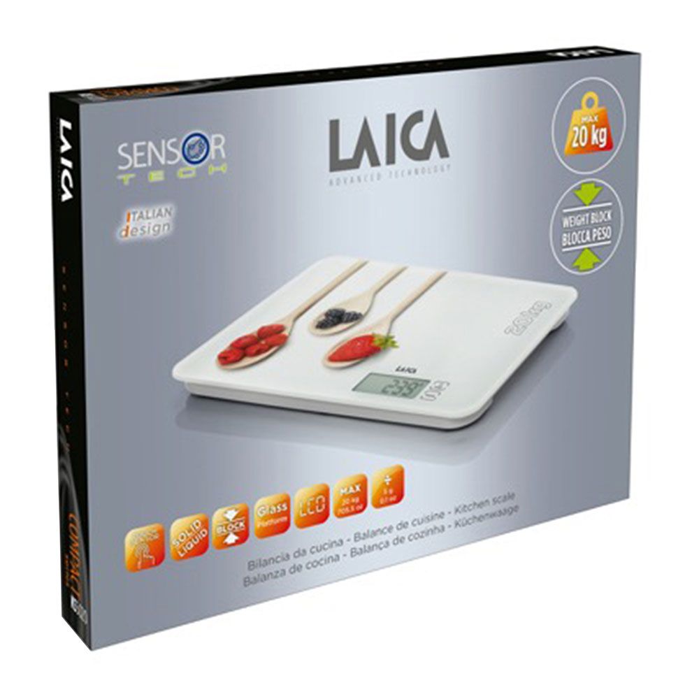 Báscula electronica de cocina, máximo 20 kg. diseño cucharas