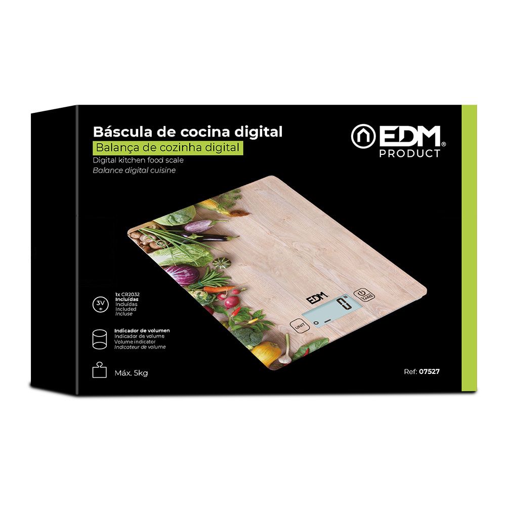 Báscula electronica de cocina, máximo 5 kg mod 2