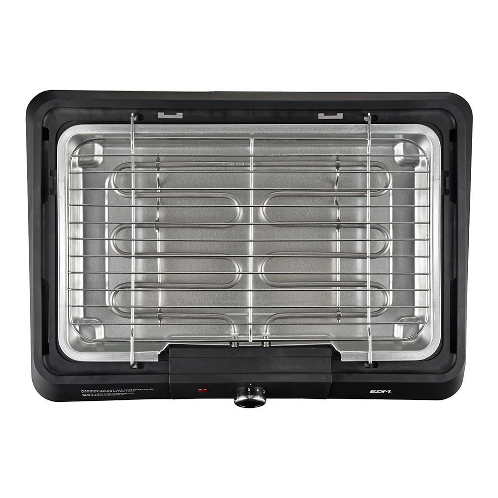 Barbacoa eléctrica negra, 2200 w