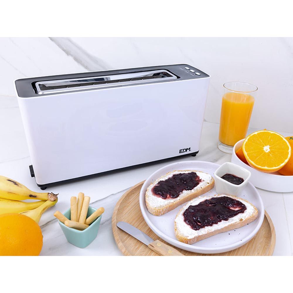 Tostadora ranura larga white design 900 w