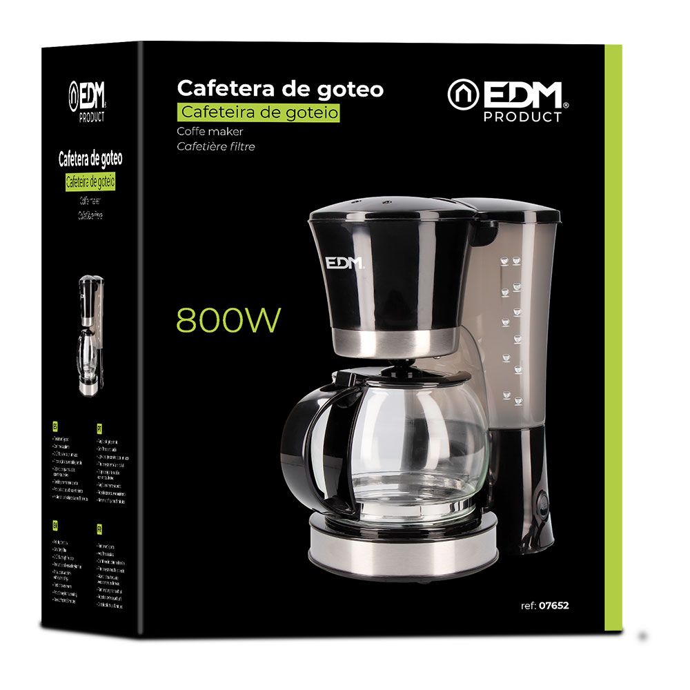 Cafetera de goteo 12 tazas 800 w