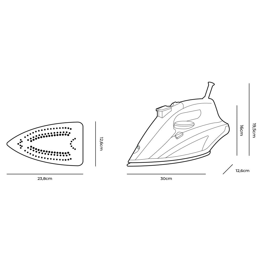 Plancha de vapor 2800 w