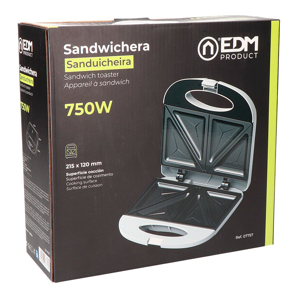 Sandwichera doble 750 w