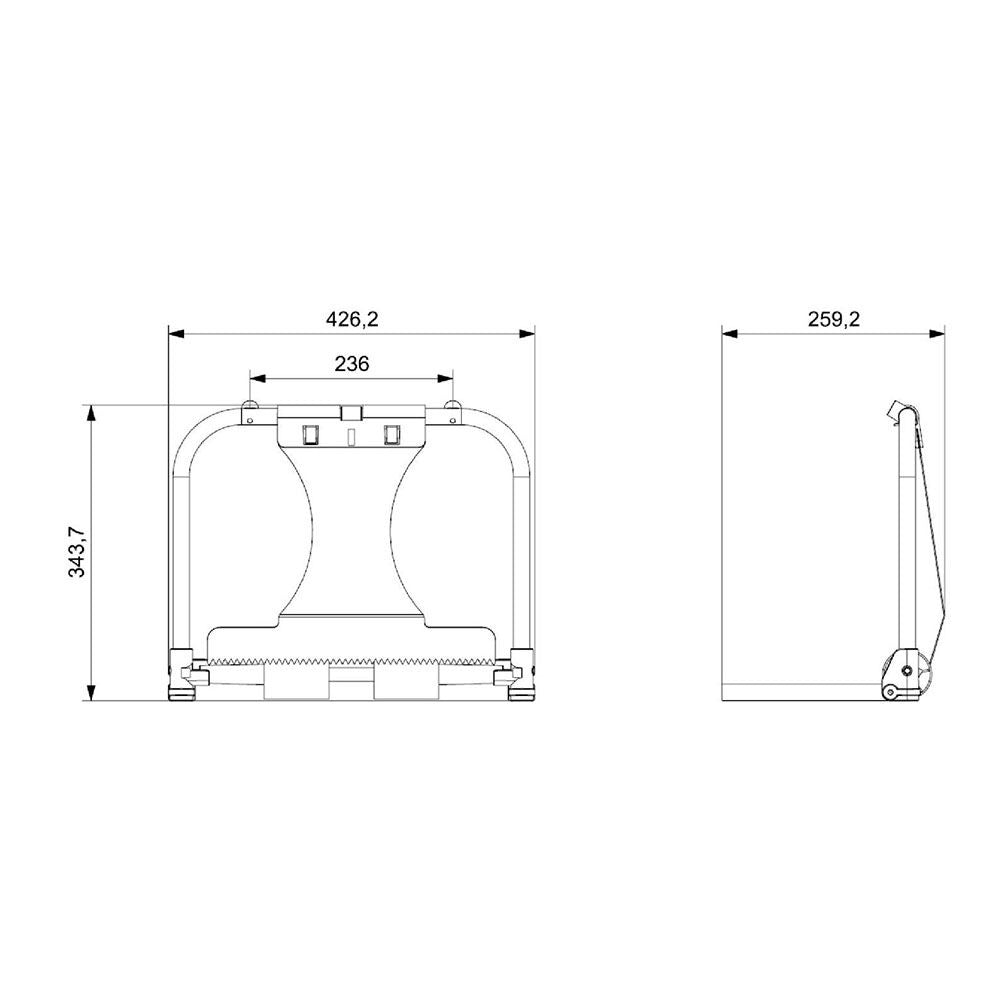 Portabobinas mural de pared jofel