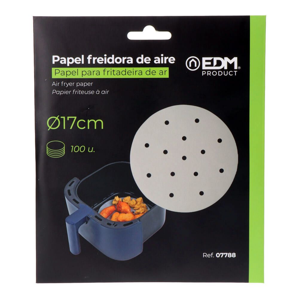 Papel freidora de aire ø17cm 100 uds