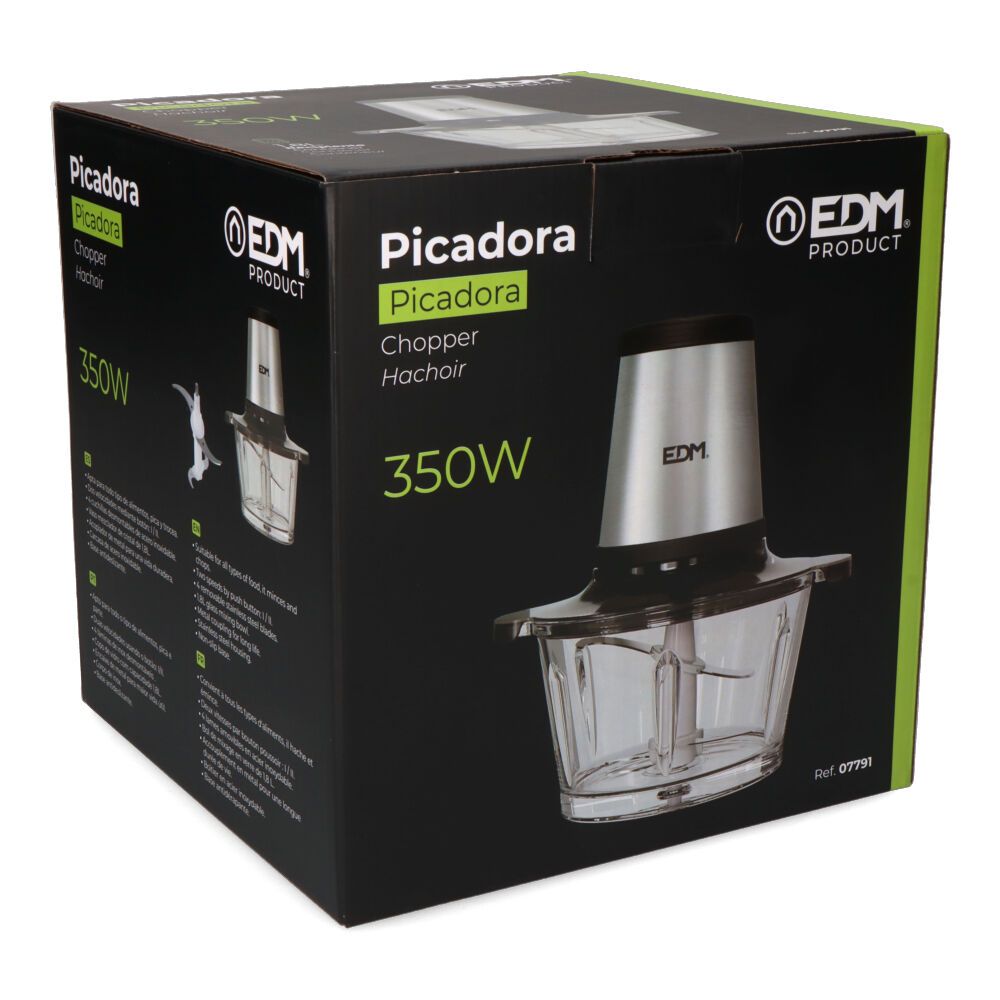 Picadora de acero inoxidable 350 w 1,8 l