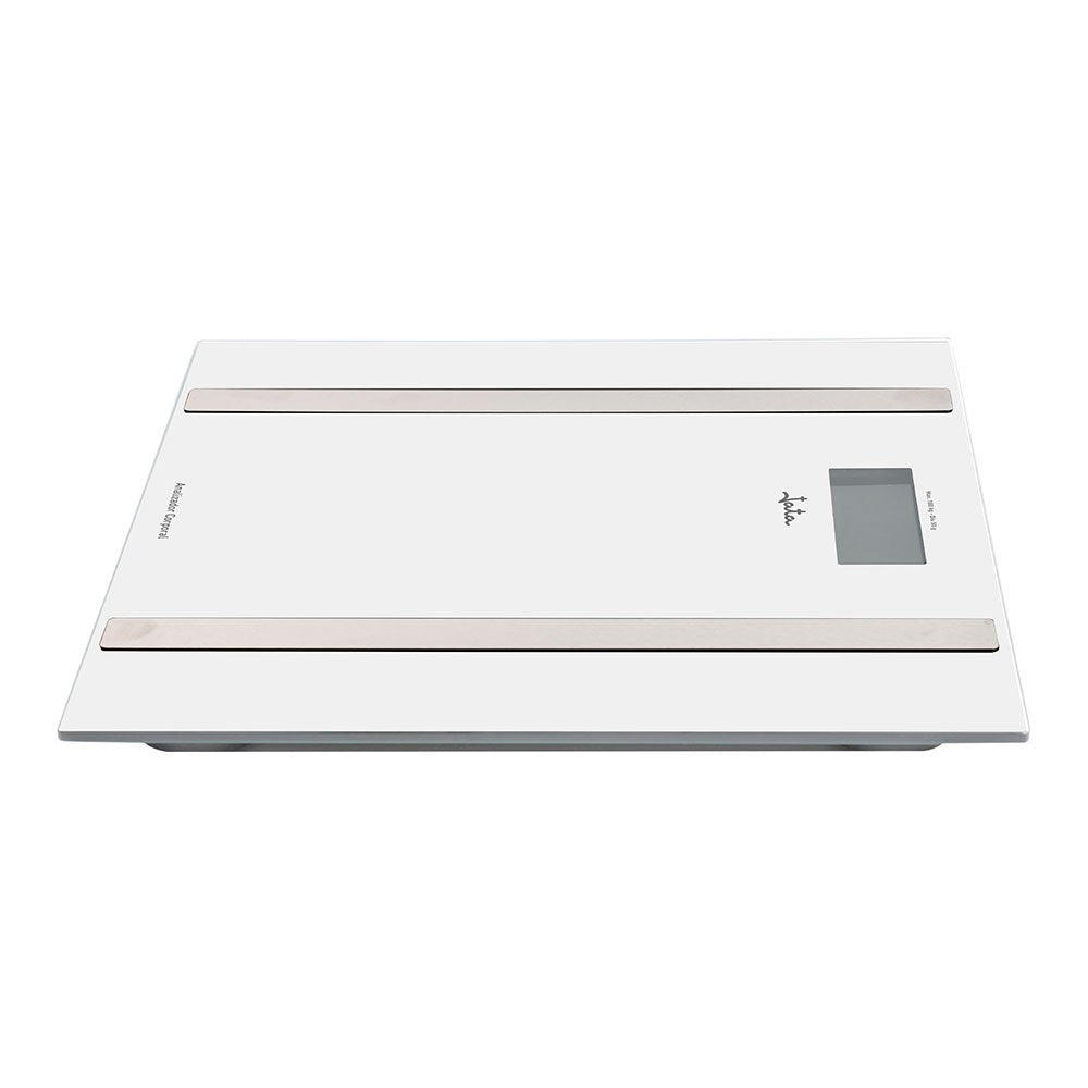 Báscula de baño analizadora corporal blanca, máximo 180 kg