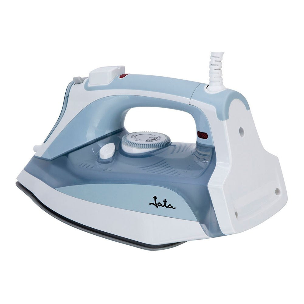 Plancha de vapor cerámica, azul y blanca, 3000 w