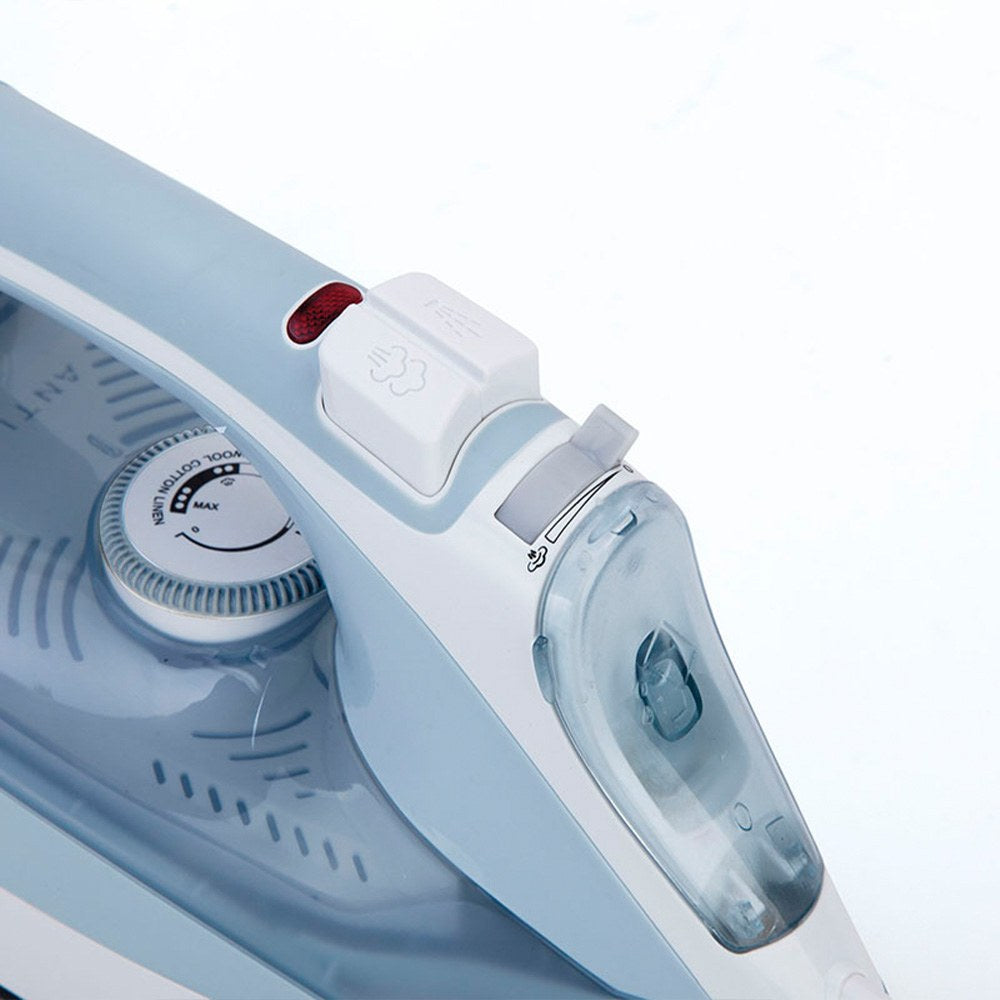 Plancha de vapor cerámica, azul y blanca, 3000 w