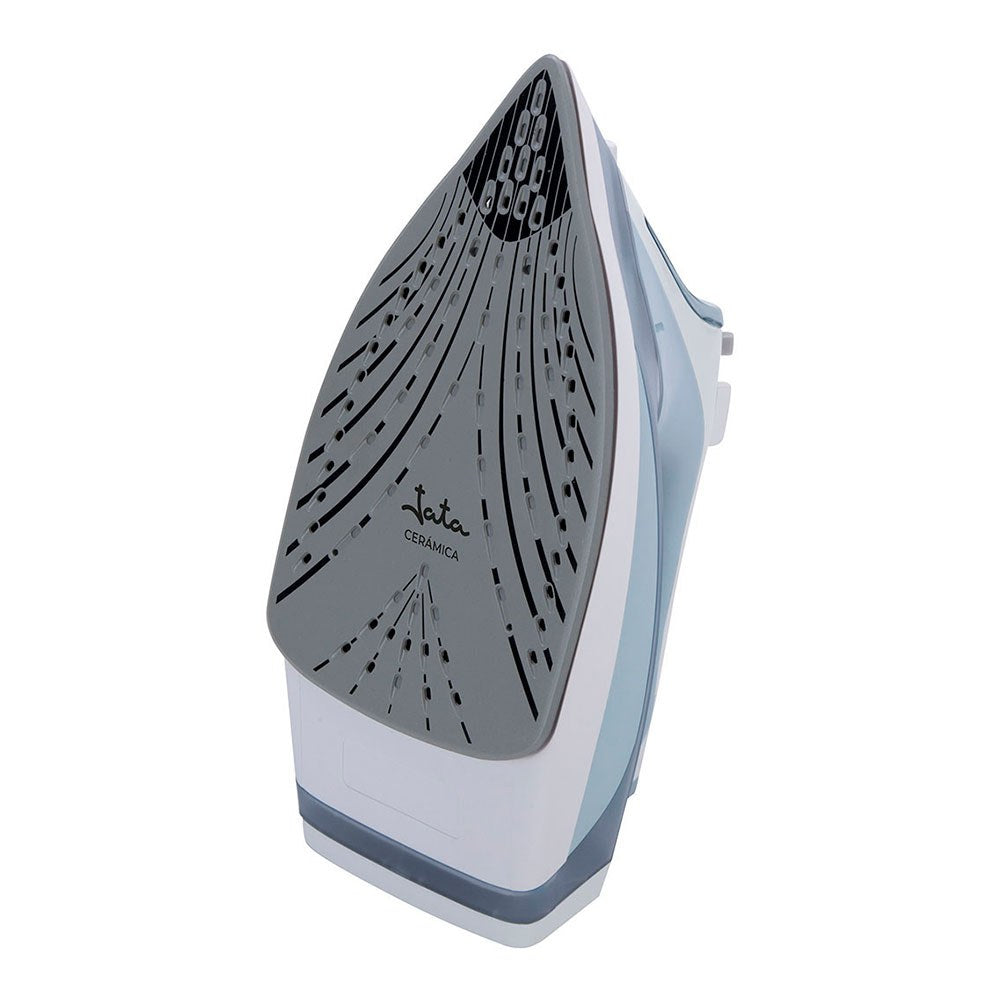 Plancha de vapor cerámica, azul y blanca, 3000 w