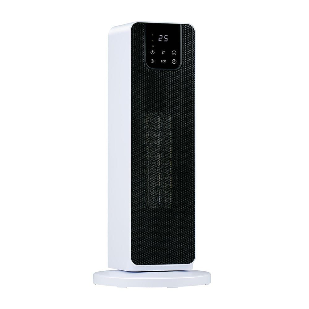 Calefactor de torre 800/2000 w, blanco, 21 x 21 x 46 cm
