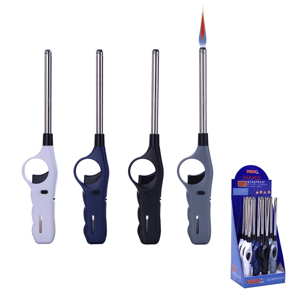 Encendedor recargable con llama resistente al viento, colores surtidos euro/u