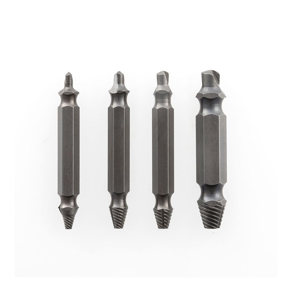 Brocas para extraer tornillos dañados, pack 4 uds