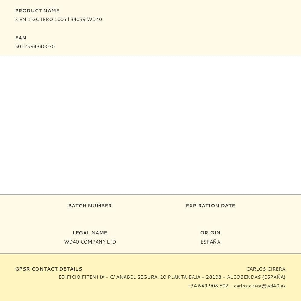 3 en 1 gotero 100ml 34059 wd40