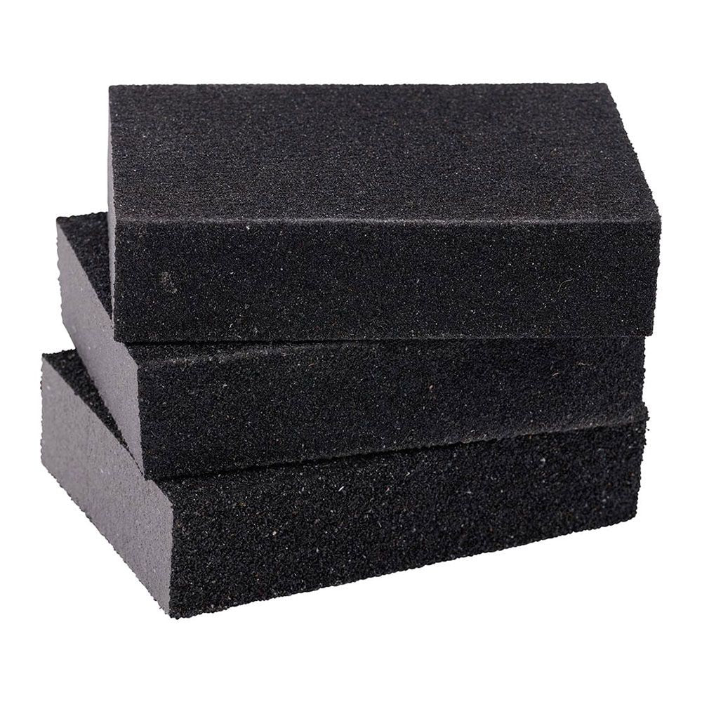 Bloque de lijado 10 x 7,5 x 2,5 cm, set 3 uds