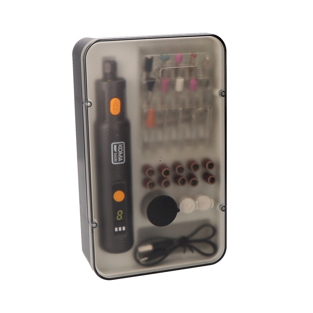 Kit multiherramienta rotativa 3,7 v con 51 accesorios