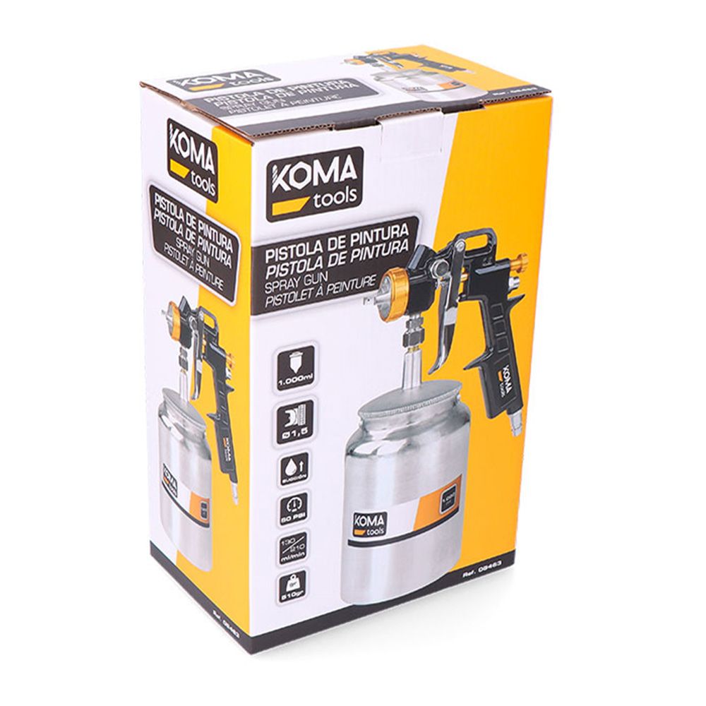 Pistola de pintura de succión